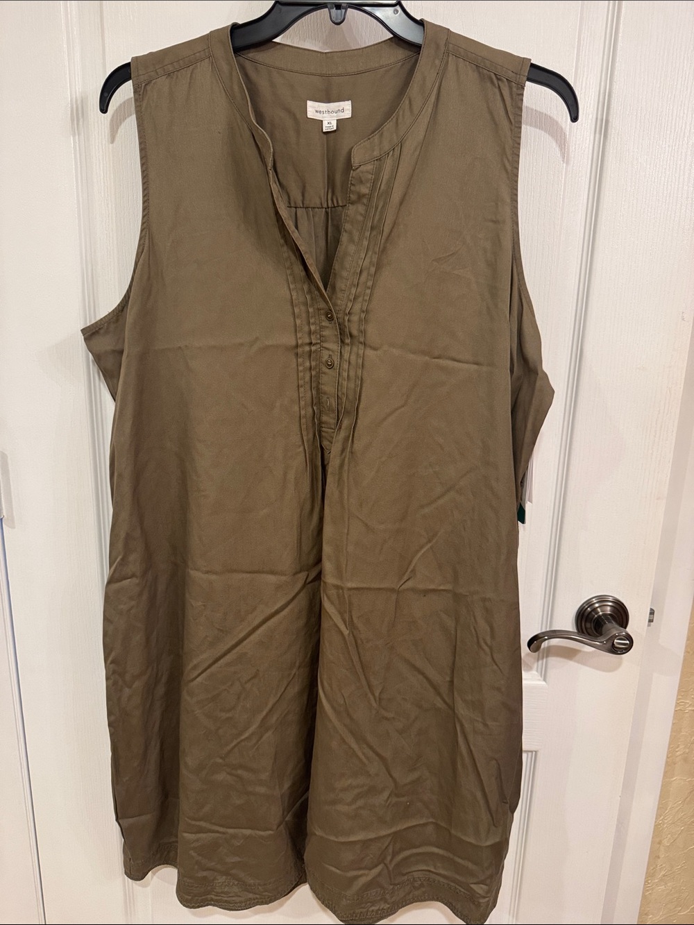 Westbound Olive Green Sleeveless Midi Dress